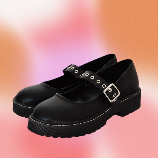 Zapatos Mary Jane negros