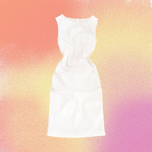 Vestido blanco de lino