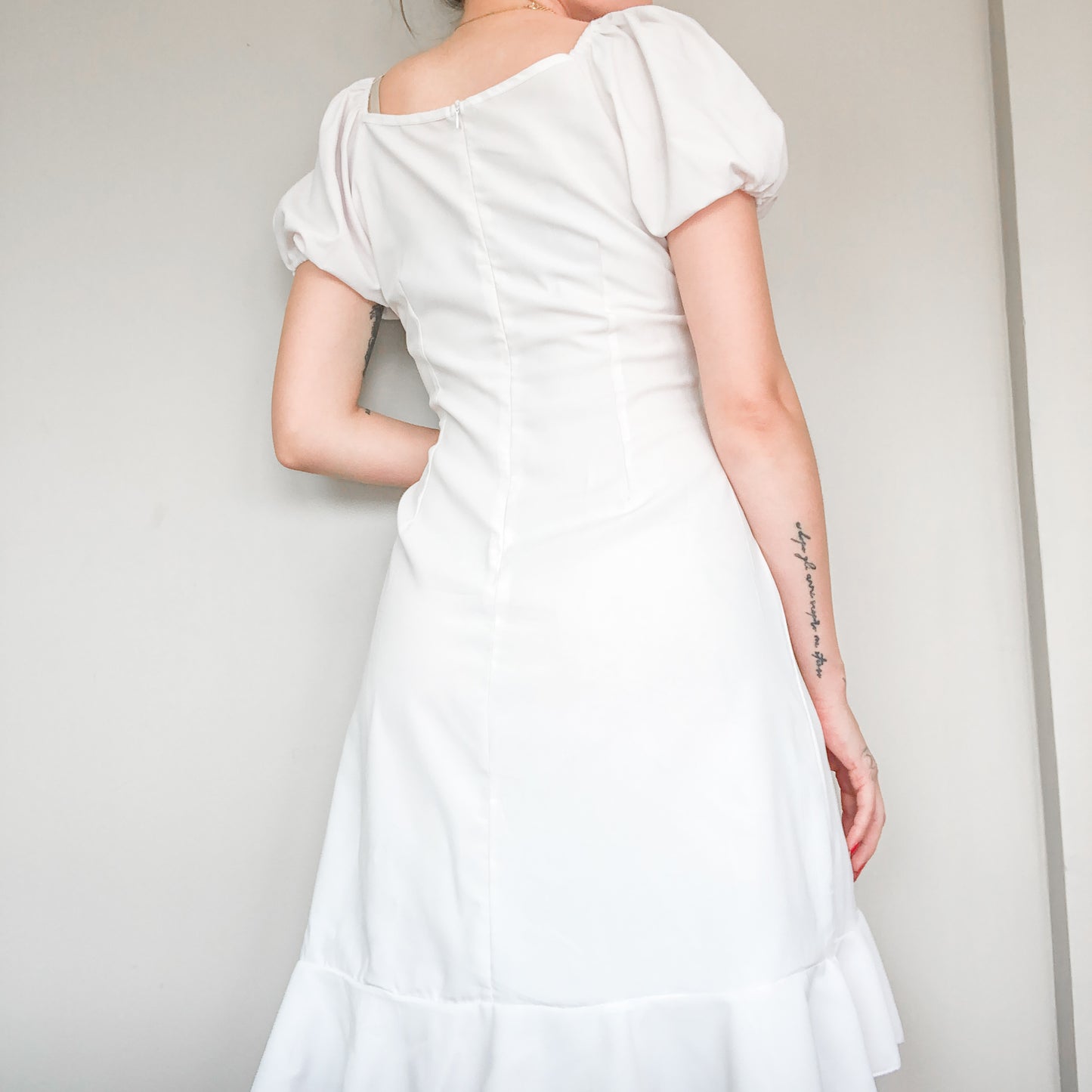 Vestido blanco envolvente