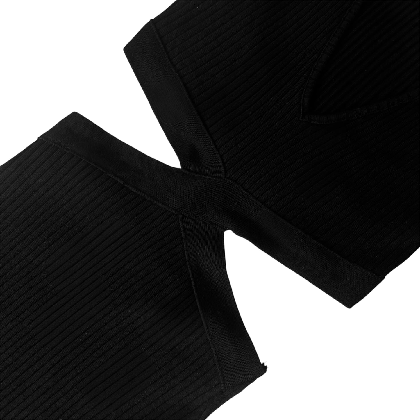 Vestido negro largo con aberturas