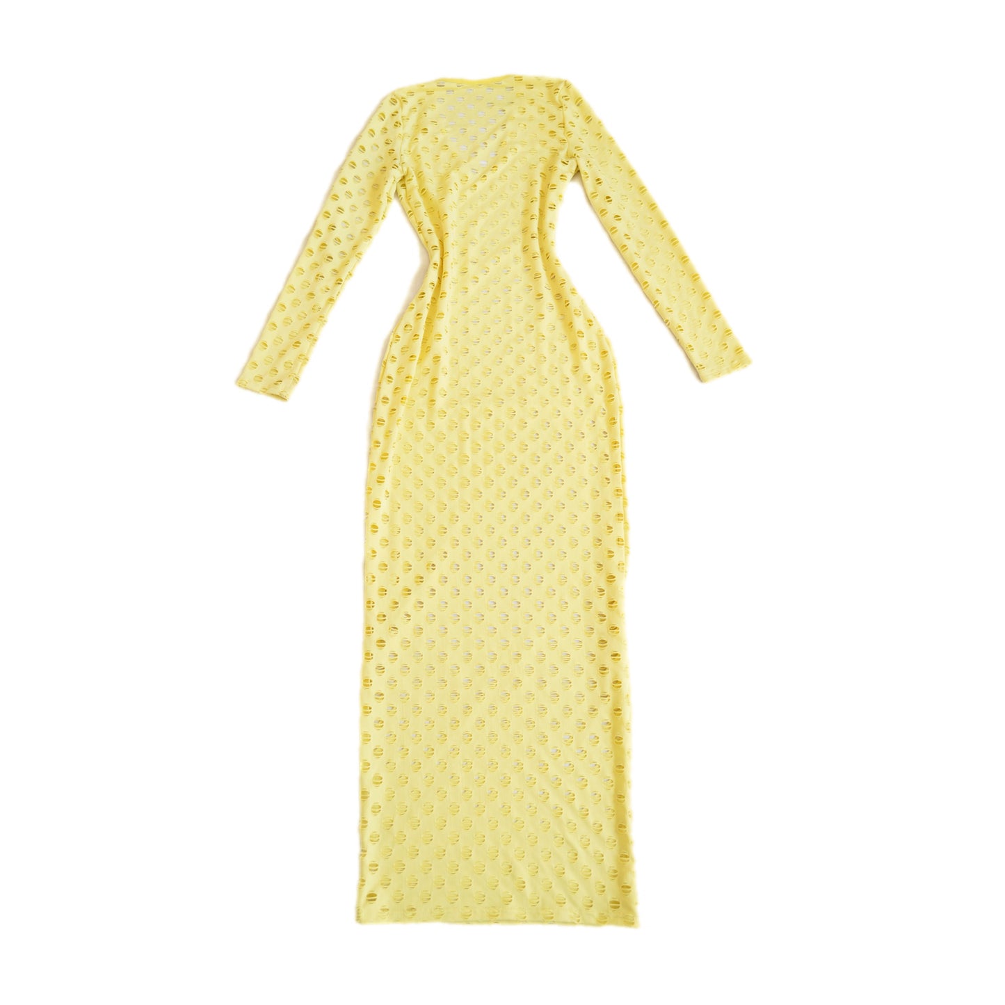 Vestido largo amarillo