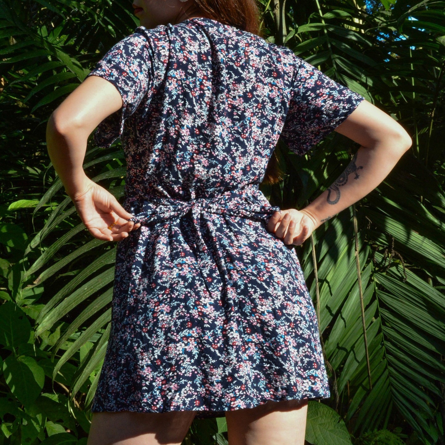 Vestido floral wrapp