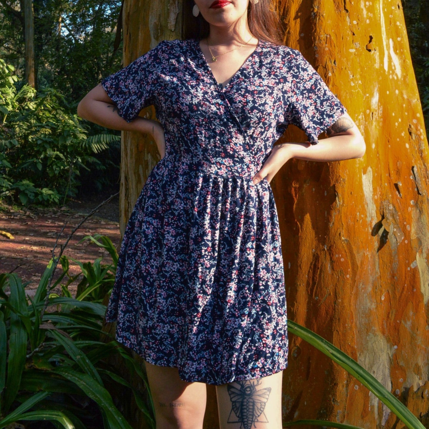 Vestido floral wrapp