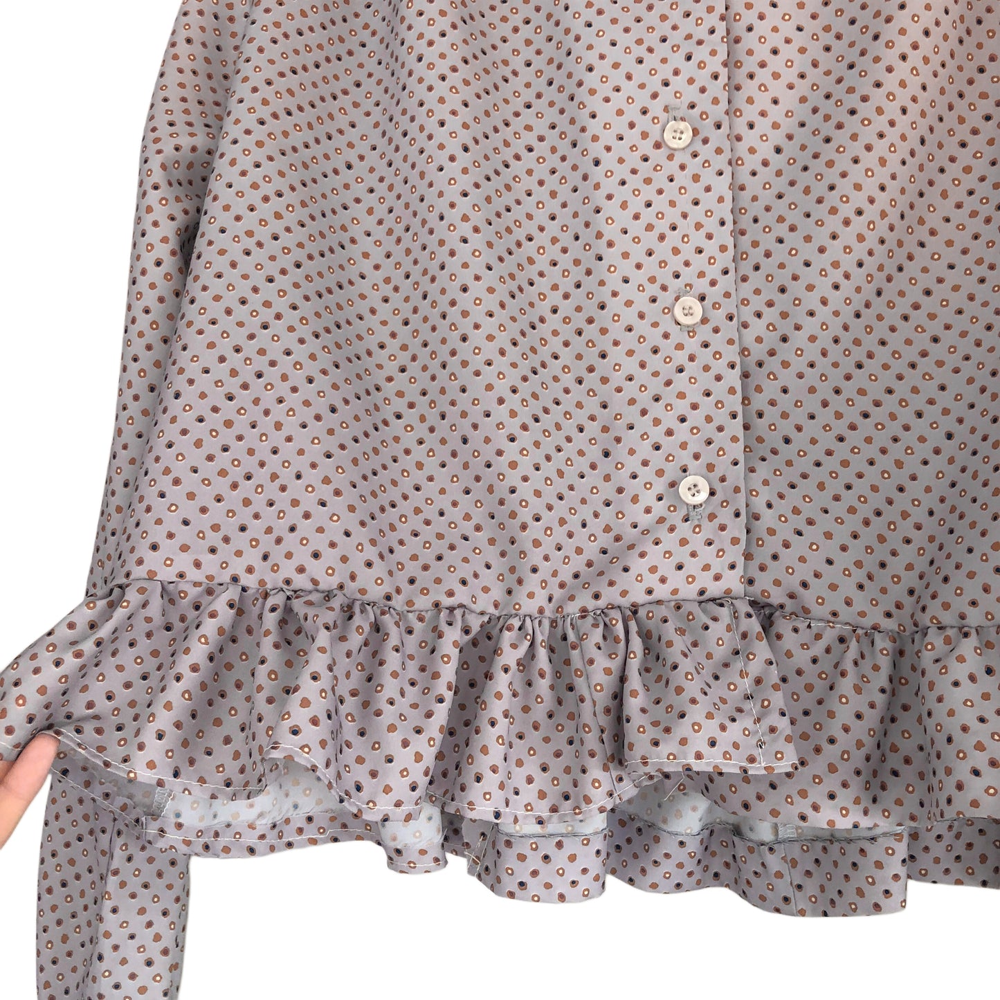 Blusa upcycling con ruffles