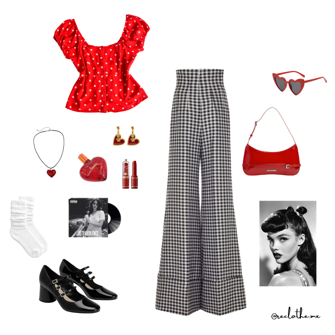 Blusa roja polka dots