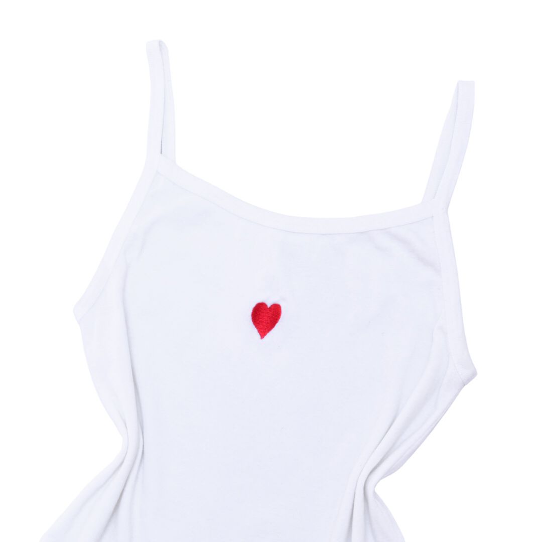 White tee red heart